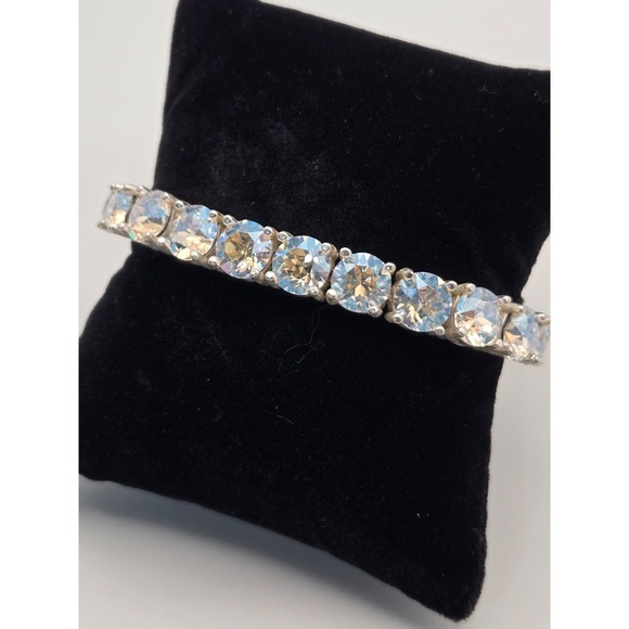 Park Lane Impression Tennis Bracelet Silver Clear CZ Adjustable 7–8.75" - Picture 10 of 10